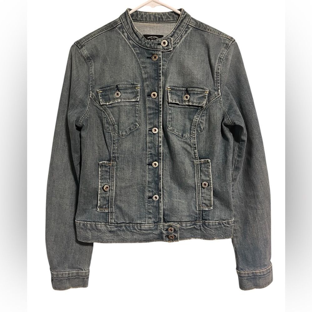 Ralph Lauren Women’s Jean Jacket Stretch Natalie Large